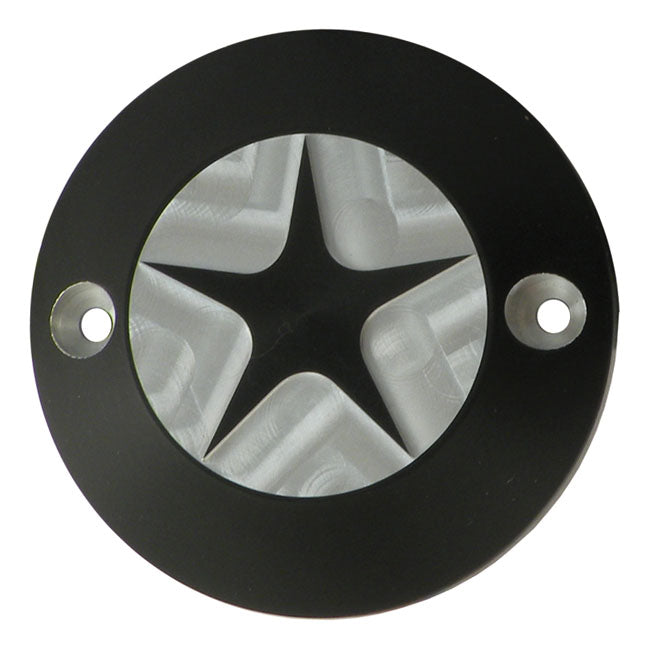 CPV, Point Cover 'Star'. Black Cc for 70-99Big Twin (Excl. TC); 04-19 XL (Excl. 08-12XR1200)