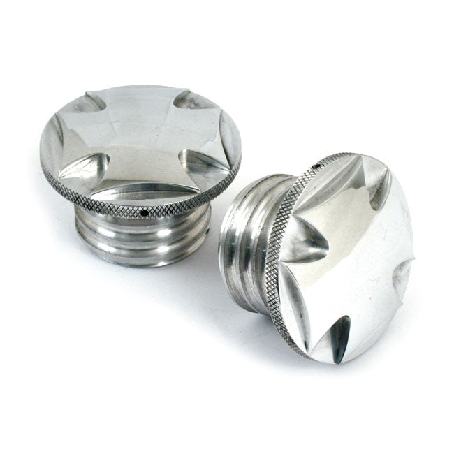 CPV, Gas Cap Set Maltese Cross for 83-95 H-D