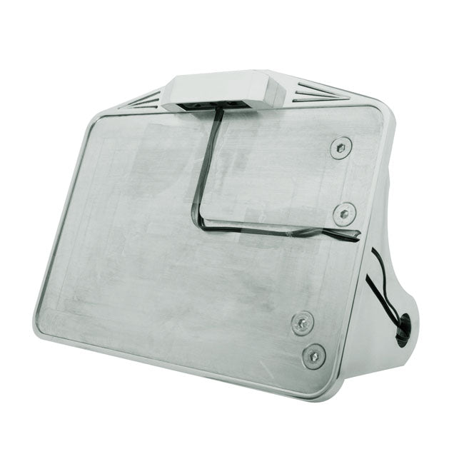 CPV, Side Mount License Plate Bracket Kit. Polished Eu for 84-07 Softail