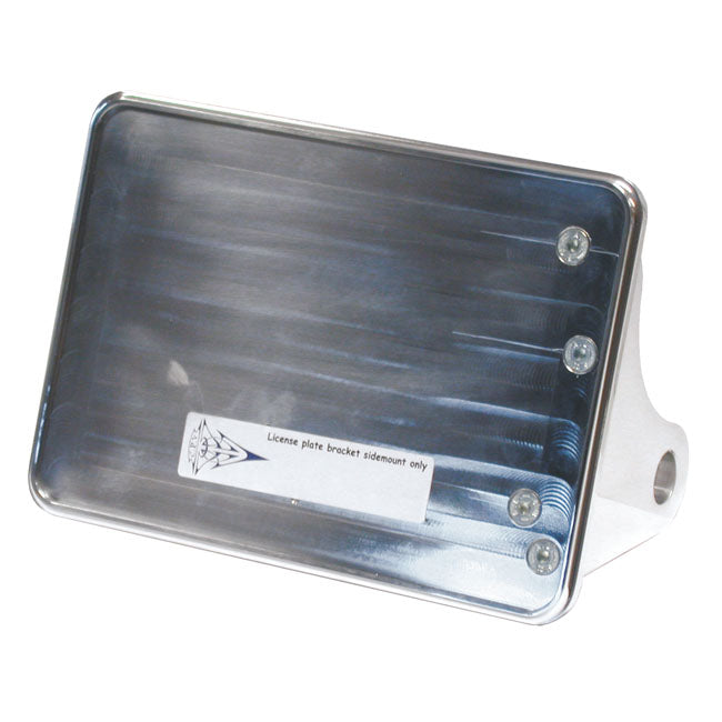 CPV, Side Mount License Plate Bracket. Polished for Univ.