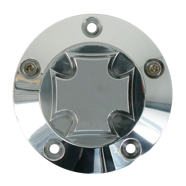 CPV, Point Cover 'Maltese Cross'. Polished for 99-17 Twin Cam