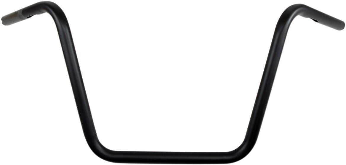 Drag Specialties Handlebar 1" High Buckhorn Flat Black TBW - Part #06014190 - Hogparts UK