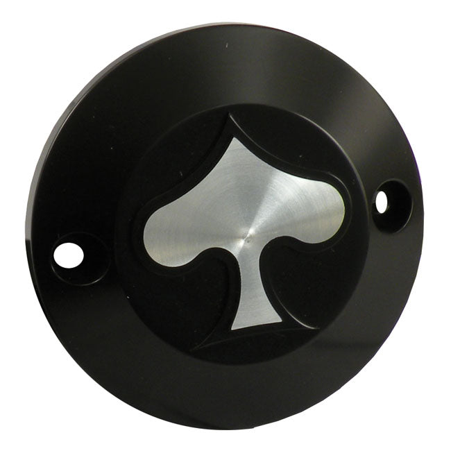 CPV, Point Cover 'Spade'. Black Cc for 70-99Big Twin (Excl. Twin Cam); 71-20 XL (Excl. 08-12XR1200)