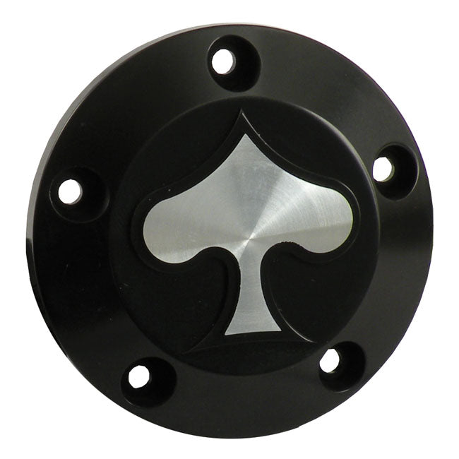 CPV, Point Cover 'Spade'. Black Cc for 99-17 Twin Cam