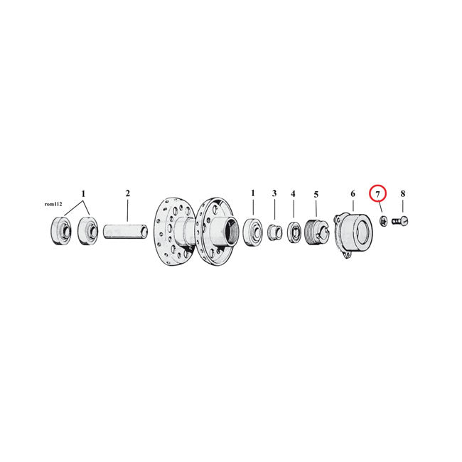 Chrome Int. Lock washer, #10