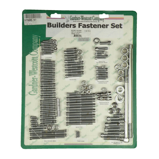 Gw Builders Fasteners Set for 07-17 Softail (Excl. FXCW/C Rockers; 16-17 Flss, Flstfbs)