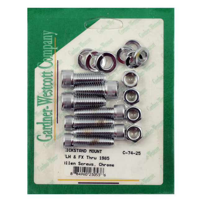 Gw Kickstand Mount Kit for 36-86 4-Sp Big Twin (Excl. Softail)