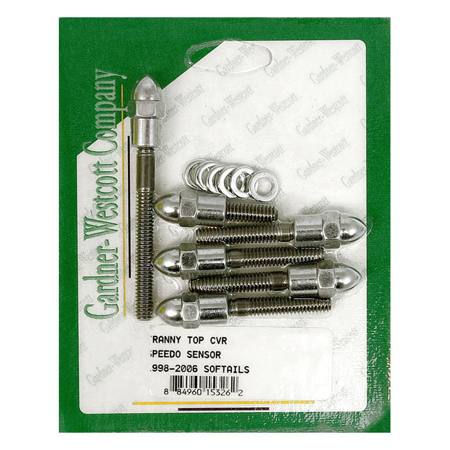 Gw Transmission Top Cover Mount Kit for 98-06 Softail With Speedo Sensor Bolt