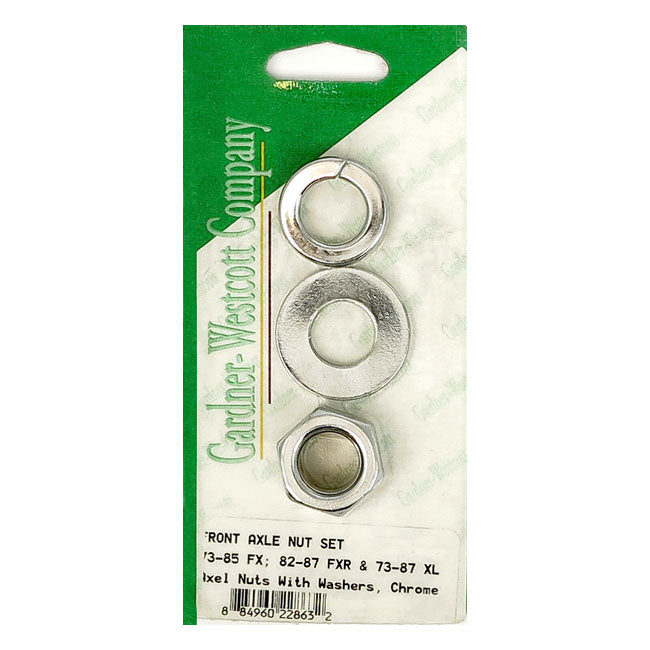 Front Axle Nut Set for 73-85 FX; 82-87 FXR; 73-87 XL