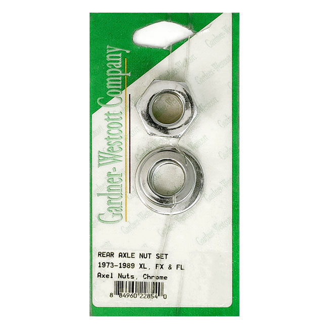Gw Rear Axle Nut Set for 73-88 Big Twin, XL