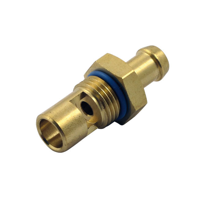 S&S Fuel Line Fitting, Straight for All S&S E/G Carbs