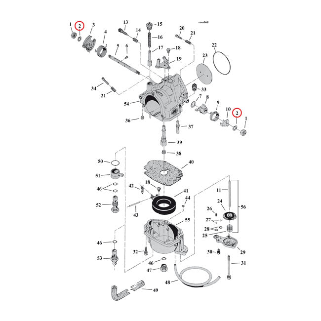 S&S Lock washer, Throttle Shaft
