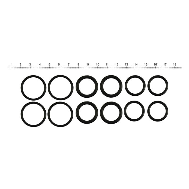 S&S Pushrod Cover O-Ring Kit for 84-99 Big Twin (Excl. TC); 86-90 XL