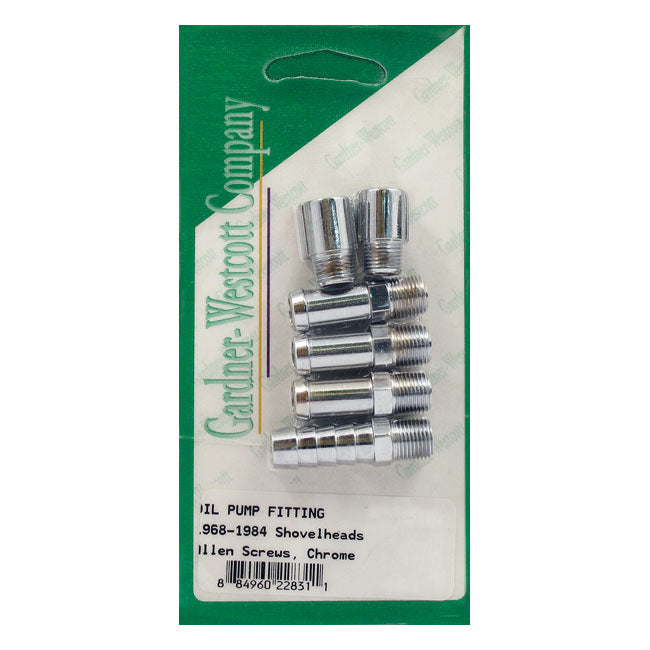 Gw Oil Pump & Line Fitting Set for 68-84 Shovelhead