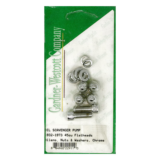Gw Oil Scavenger Pump Screw Kit for 45Cu Flathead