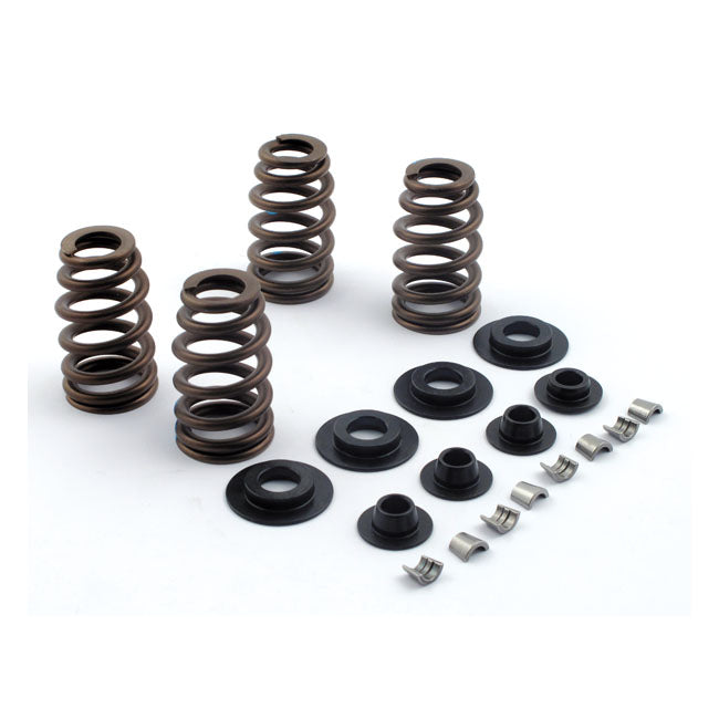 Jim's, Valve Spring Kit. Chromoly. .600" Lift for 05-17Twin Cam (Excl. 110"); 04-20 XL; 08-12XR1200; 03-10Buell Xb
