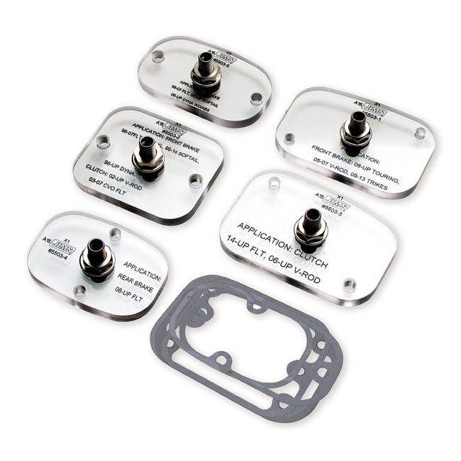 Jim's, Brake & Clutch Bleeder System for Most 96-19 Big Twin; 96-03XL; 02-17V-Rod