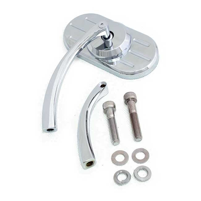Motorcycle Storehouse Rascal Oval Mirror Set for Metric Adapter Required: K1411(Hon/Suz/Kaw) Or K1413 / 508896(Yam)