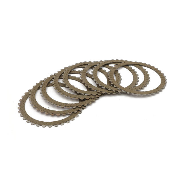Trw Clutch Plate Set for 90-97Big Twin; 91-20 XL; 08-12XR1200 (8 Plates)