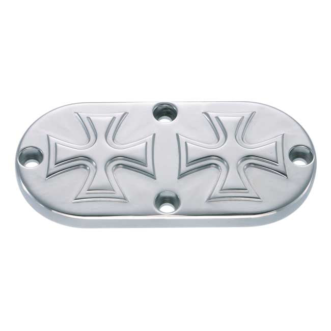 Hkc Inspection Cover Maltese Cross for 65-98 Big Twin(Excl. Flt, FXR Models)