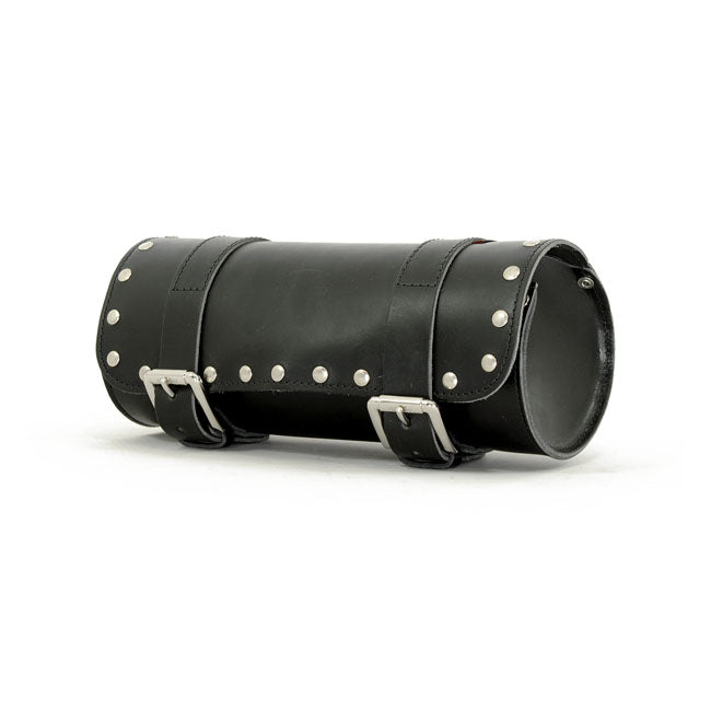 Longride, Genuine Leather Tool Roll 4L. Studded Black for Universal