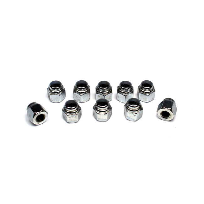 Colony, Cap Nuts 1/4-24 Chrome Plated for Universal