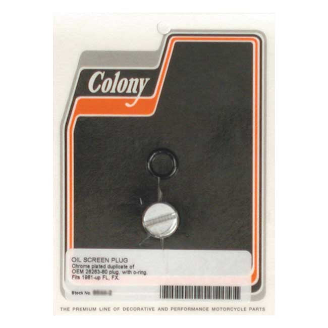 Colony Plug, Oil Pump & Crankcase for 81-99 Big Twin (Excl. TC)