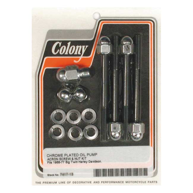Colony Oil Pump Mount Kit Acorn for 68-78 Big Twin