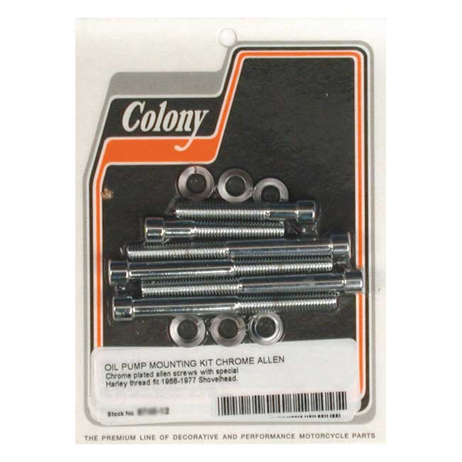 Colony Oil Pump Mount Kit Allen for 67-78 Big Twin