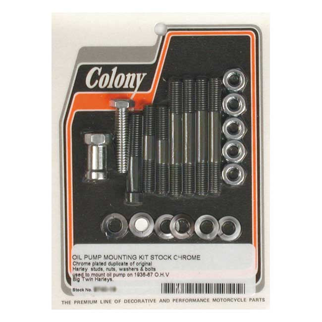 Colony Oil Pump Mount Kit Oem Style for 36-67 Big Twin