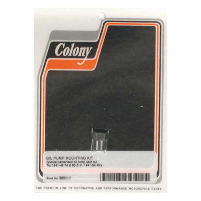 Colony Oil Pump Nut, Early Style for 41-48 Sv Big Twin; 41-54 45" Sv