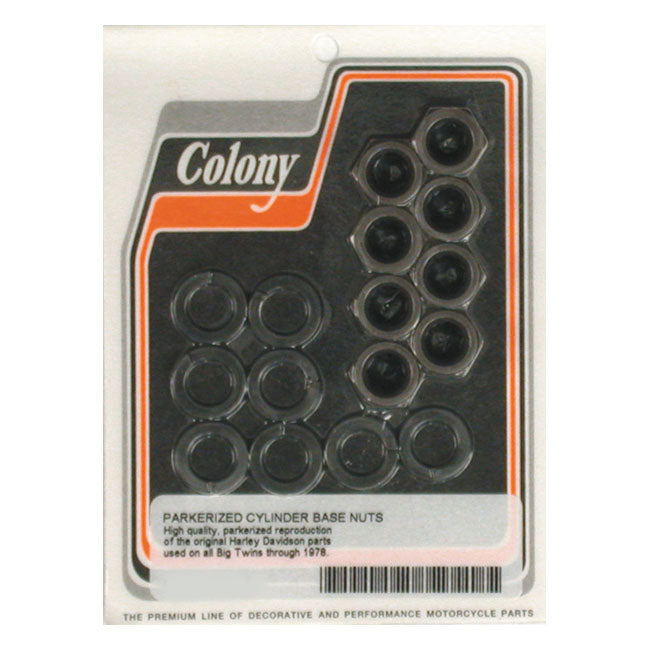 Colony Cyl Base Nut Kit for 30-78 Big Twin