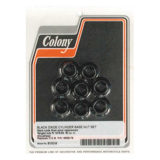 Colony Cyl Base Nut Kit for 79-84 1340Cc Big Twin