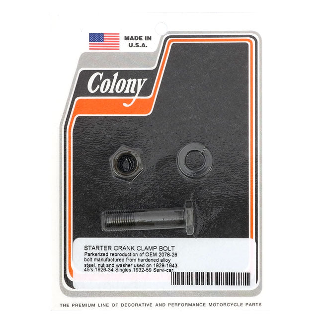 Colony Kickstarter Arm Bolt Kit for 29-43 W; 26-34 Singles; 32-59 Servi-Car