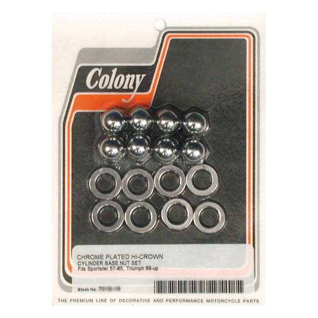 Colony Cyl Base Nut Kit for 57-85 XL; 29-73 45" Sv