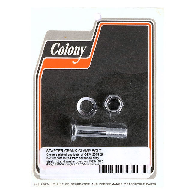 Colony Kickstarter Arm Bolt Kit for 29-43 W; 26-34 Singles; 32-59 Servi-Car