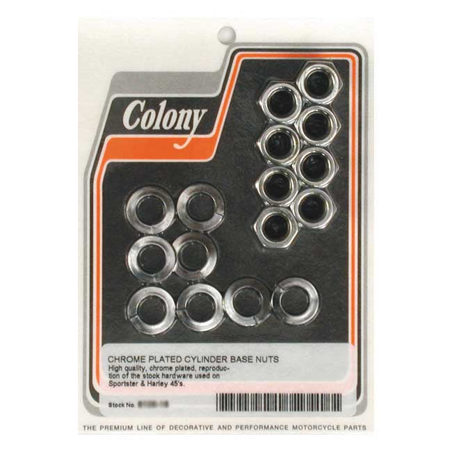 Colony Cyl Base Nut Kit for 57-85 XL; 29-73 45" Sv