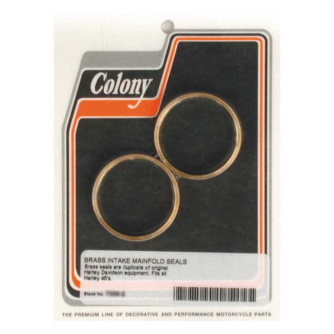 Colony Manifold Intake Seals. Plumber Style – 1932–1973 45" Flathead