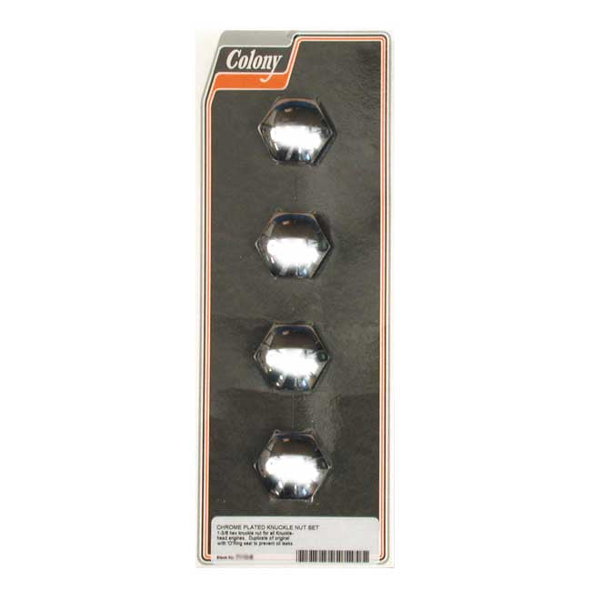 Colony, Knuckle Rocker Nuts for 36-47 Knucklehead