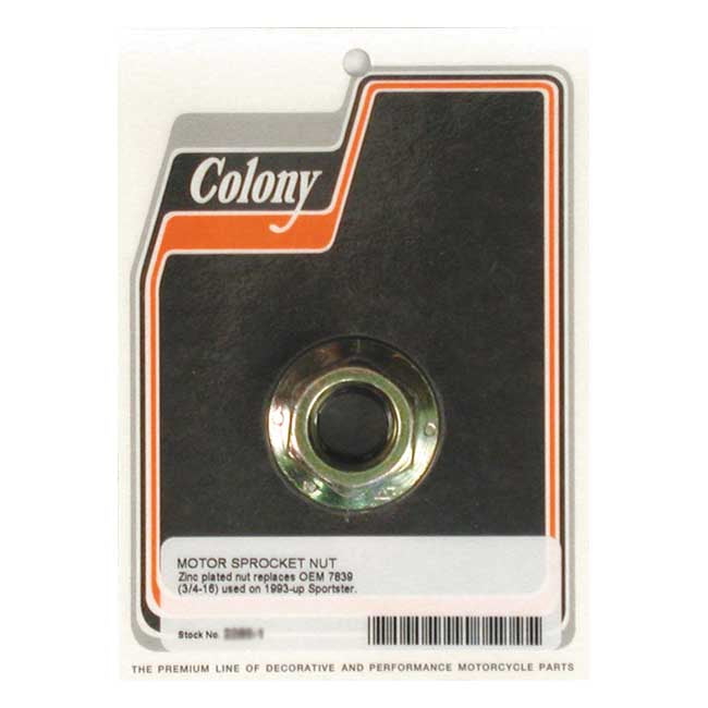 Colony Motor Sprocket Nut – 1993–2022 XL Sportster