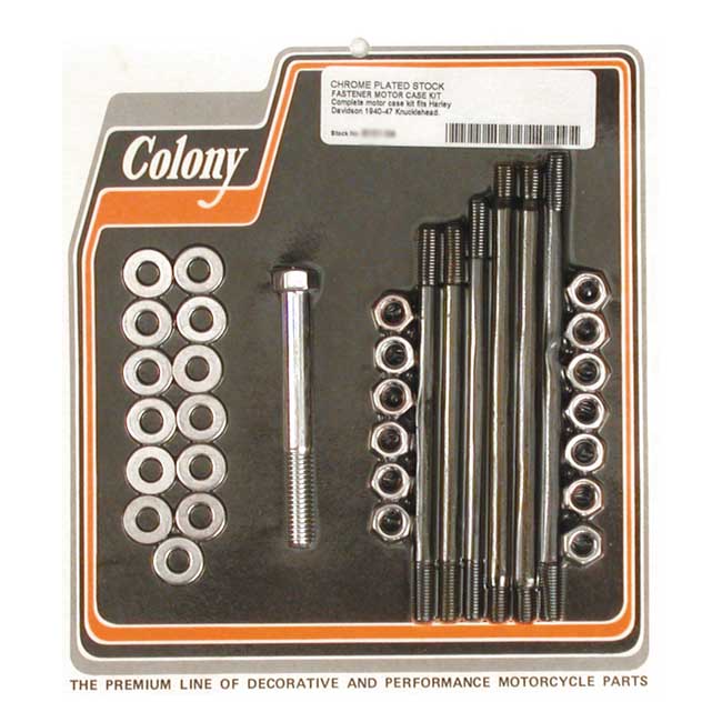 Colony Crankcase Bolt Kit for 40-47 Knuckle