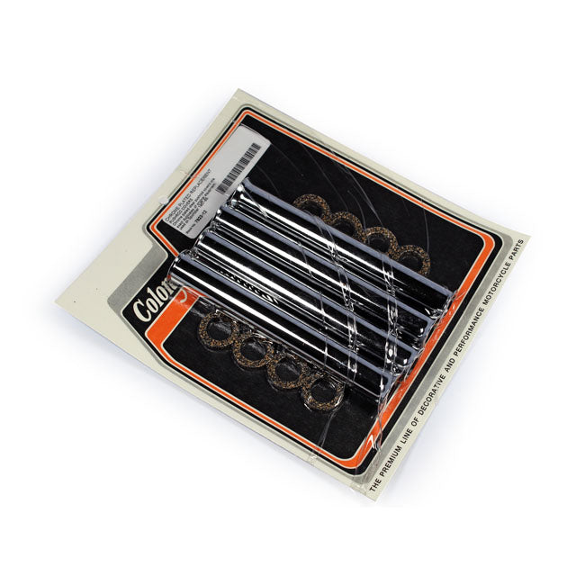 Colony, 57-E79 XL Lower Pushrod Cover Kit. Chrome for 57-E79 XL