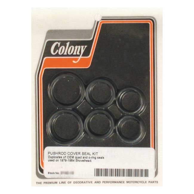 Colony, L79-84 Big Twin Pushrod Cover Seal Kit for L79-84 Big Twin