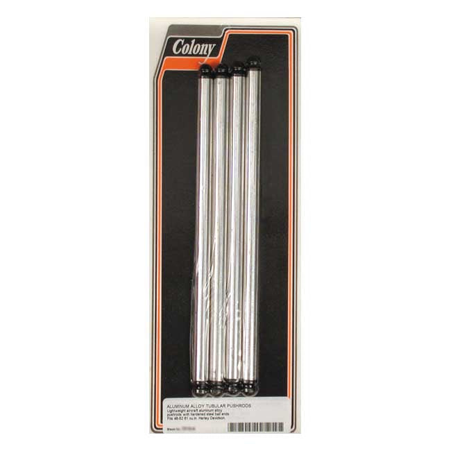 Colony, 61" Pan Aluminium Non-Adj. Pushrod Set for 48-52 61" (1000Cc) Panhead