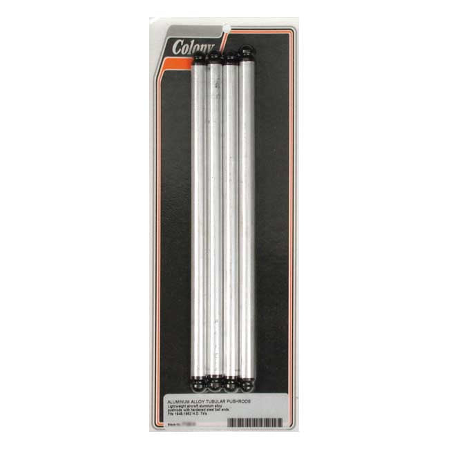 Colony, 74" Pan Aluminium Non-Adj. Pushrod Set for 48-52 74" (1200Cc) Panhead