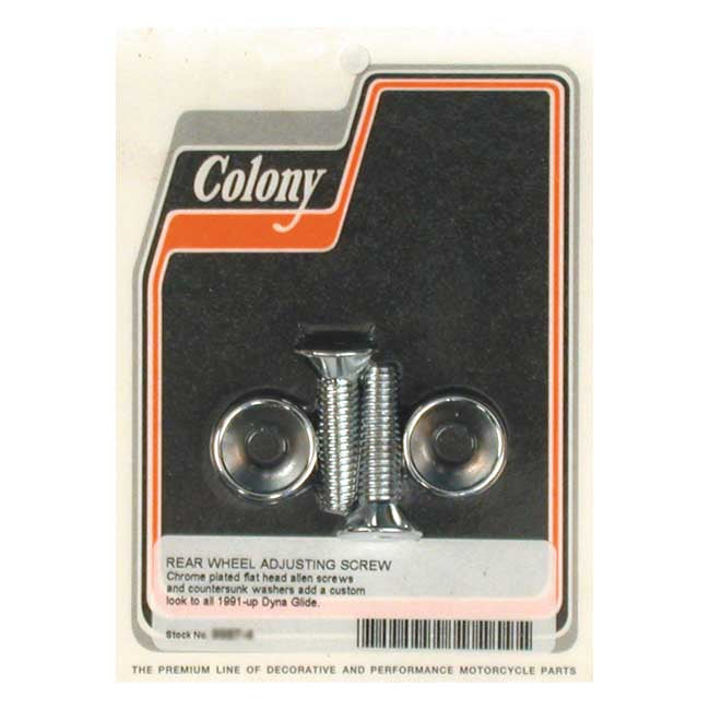 Colony Axle Adjuster Hardware for 93-05 Dyna