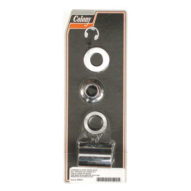 Colony Axle Spacer Kit Rear, Smooth for 2006 Dyna