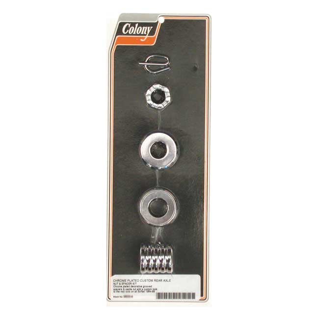 Colony Axle Spacer Kit Rear, Grooved for 84-99 Softail