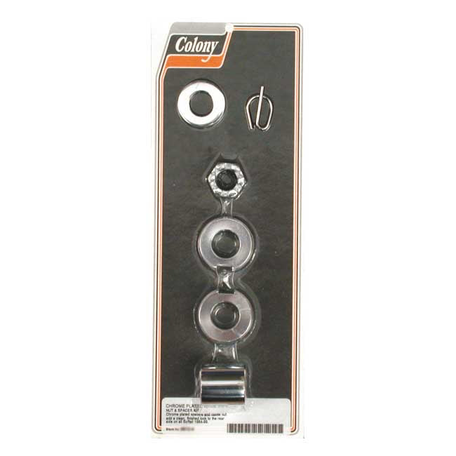 Colony Axle Spacer Kit Rear, Smooth for 84-99 Softail