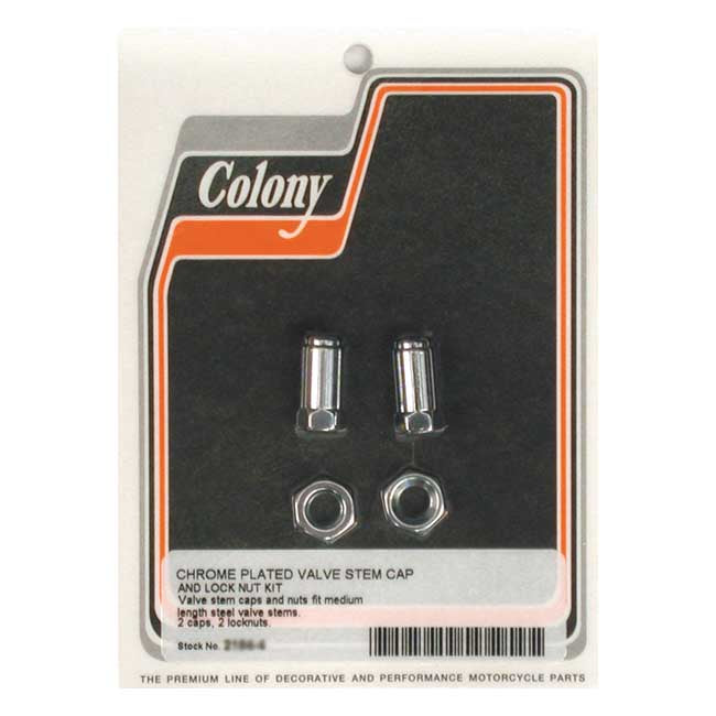 Colony Valve Stem Caps. Medium Length for Multifit
